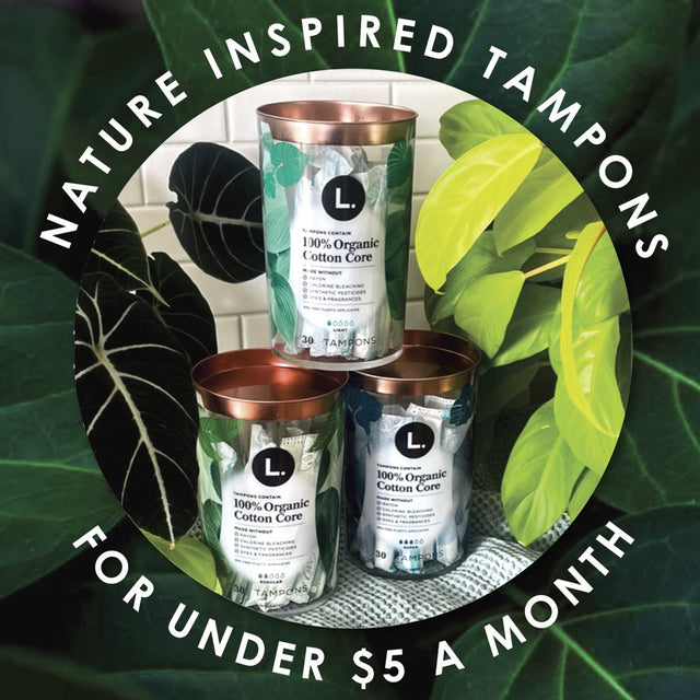 L. Organic Cotton Tampons Duopack - Regular/Super Absorbency, 30 Ct