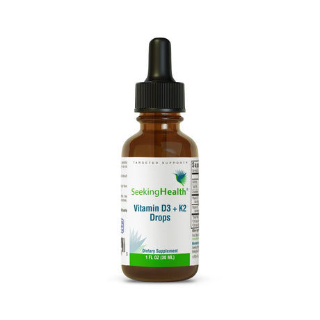 Seeking Health Vitamin D3 + K2 Drops, 1 Fl Oz (30 Ml)