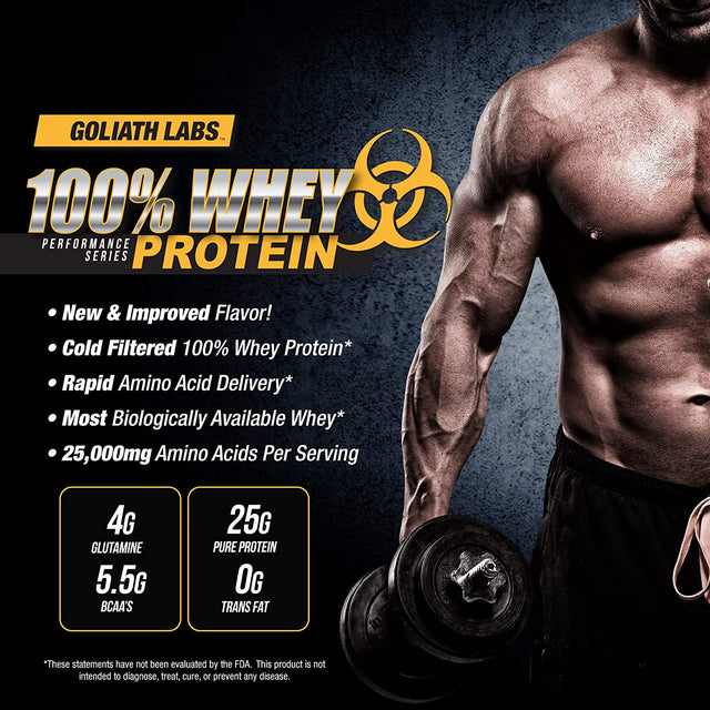 Goliath Labs ⧫ 100% Whey Protein Powder 5 Lb (Chocolate)