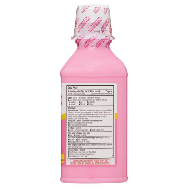 Equate Upset Stomach Relief Bismuth Liquid, Regular Strength, 16 Fl Oz, 2 Pack