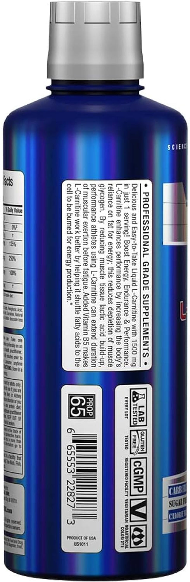 ALLMAX Liquid L-Carnitine 1500, Fruit Punch, 16 Oz (473 Ml)