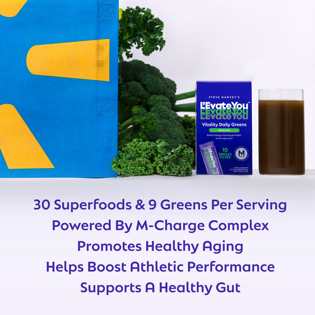 L'Evate You Vitality Daily Greens - Dietary Supplement - Original - 10 Count