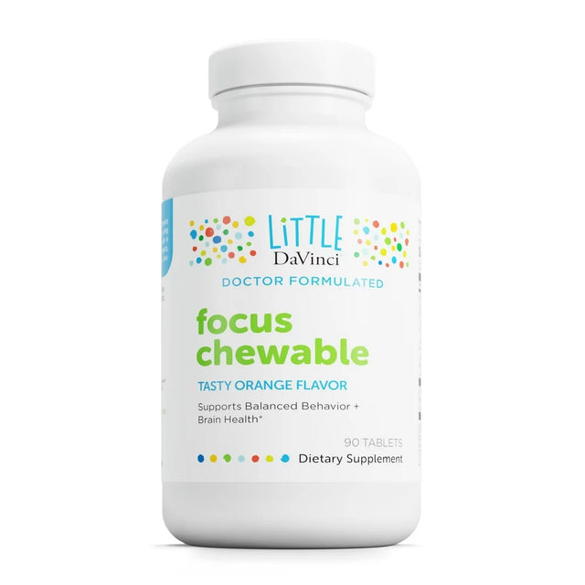 Focus Chewable, Tasty Orange , 90 Tablets, Little Davinci