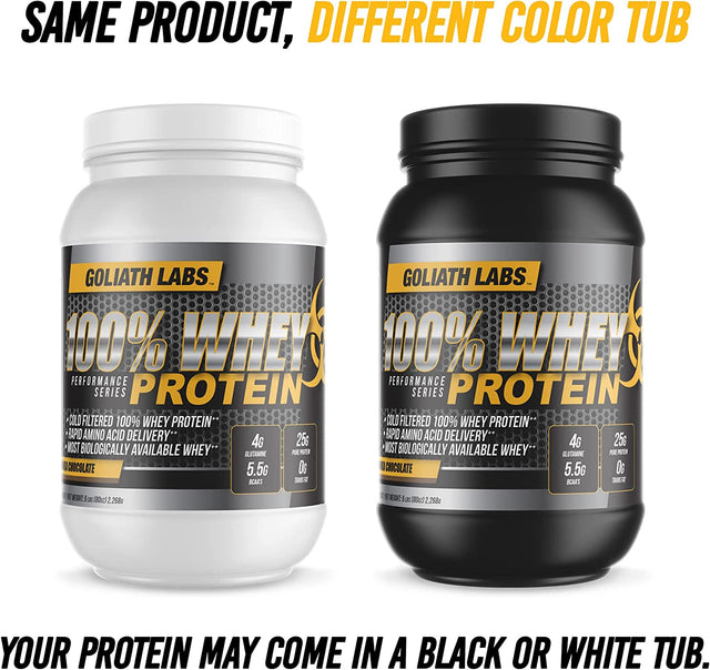 Goliath Labs ⧫ 100% Whey Protein Powder 5 Lb (Chocolate)