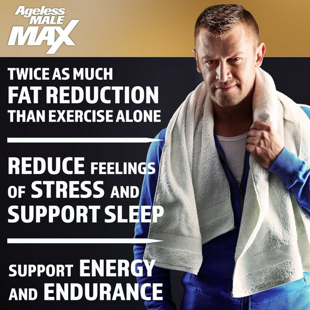Ageless Male Max - Dietary Supplement for Men - Testosterone Booster - Stamina and Strength Booster - Enhances Muscles and Energy - 60 Caplets