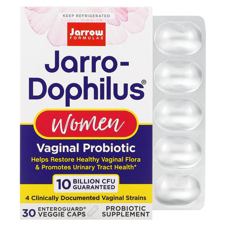 Jarro-Dophilus, Vaginal Probiotic, Women, 10 Billion, 30 Enteroguard Veggie Caps, Jarrow Formulas