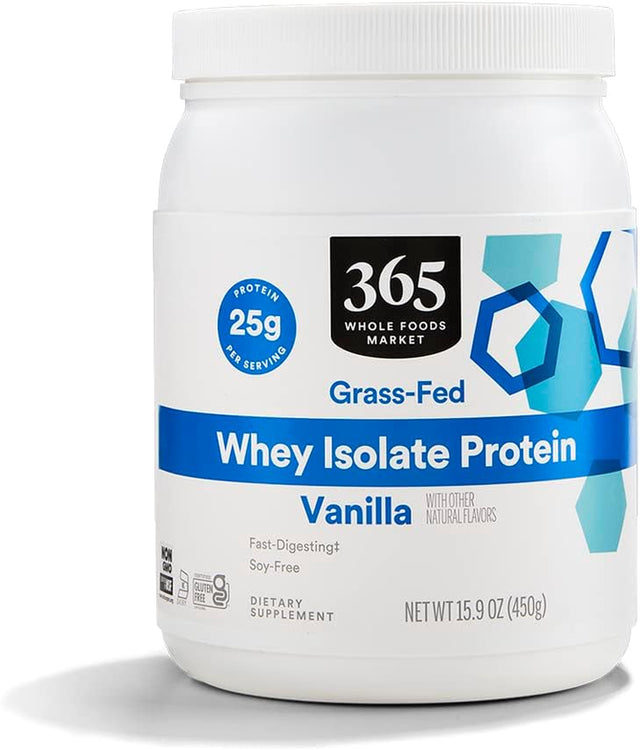 365 by Whole Foods Market, Vanilla Whey Protein Isolate, 15.9 Ounce