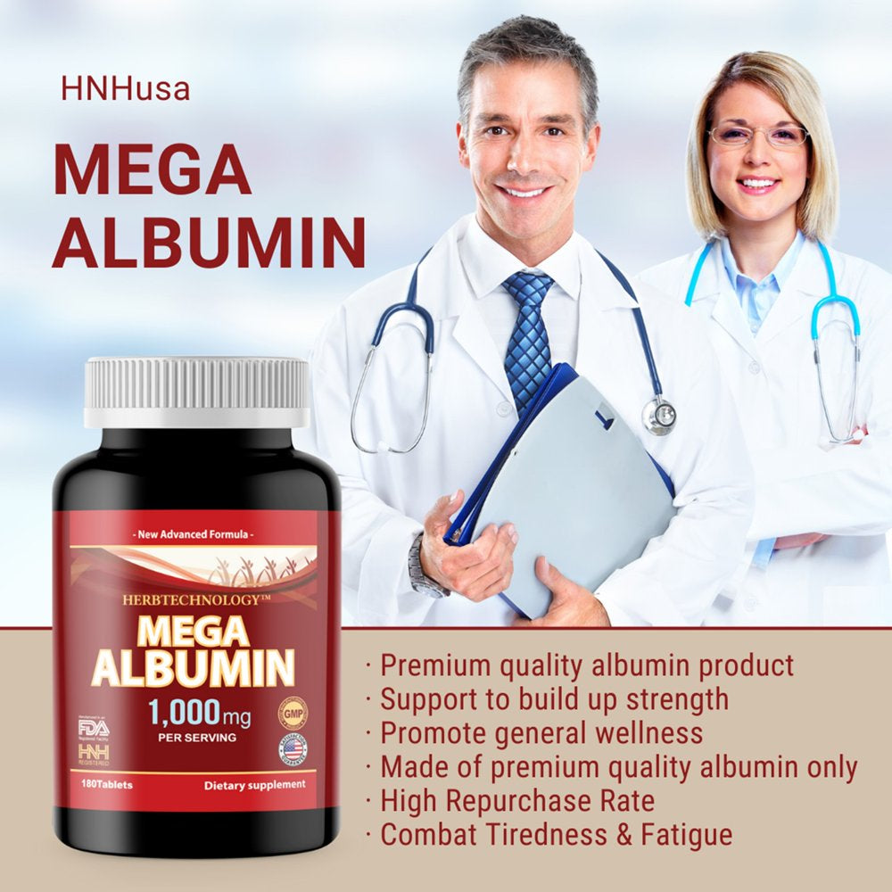 Hnhusa Mega Albumin Protein 1000Mg 180 Tablets Healthy Kidney Liver ...