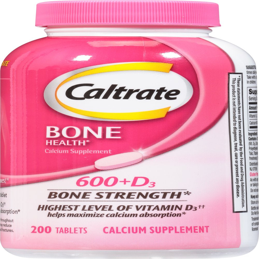 Caltrate 600+D3 - Calcium & Vitamin D - 200 Tablets