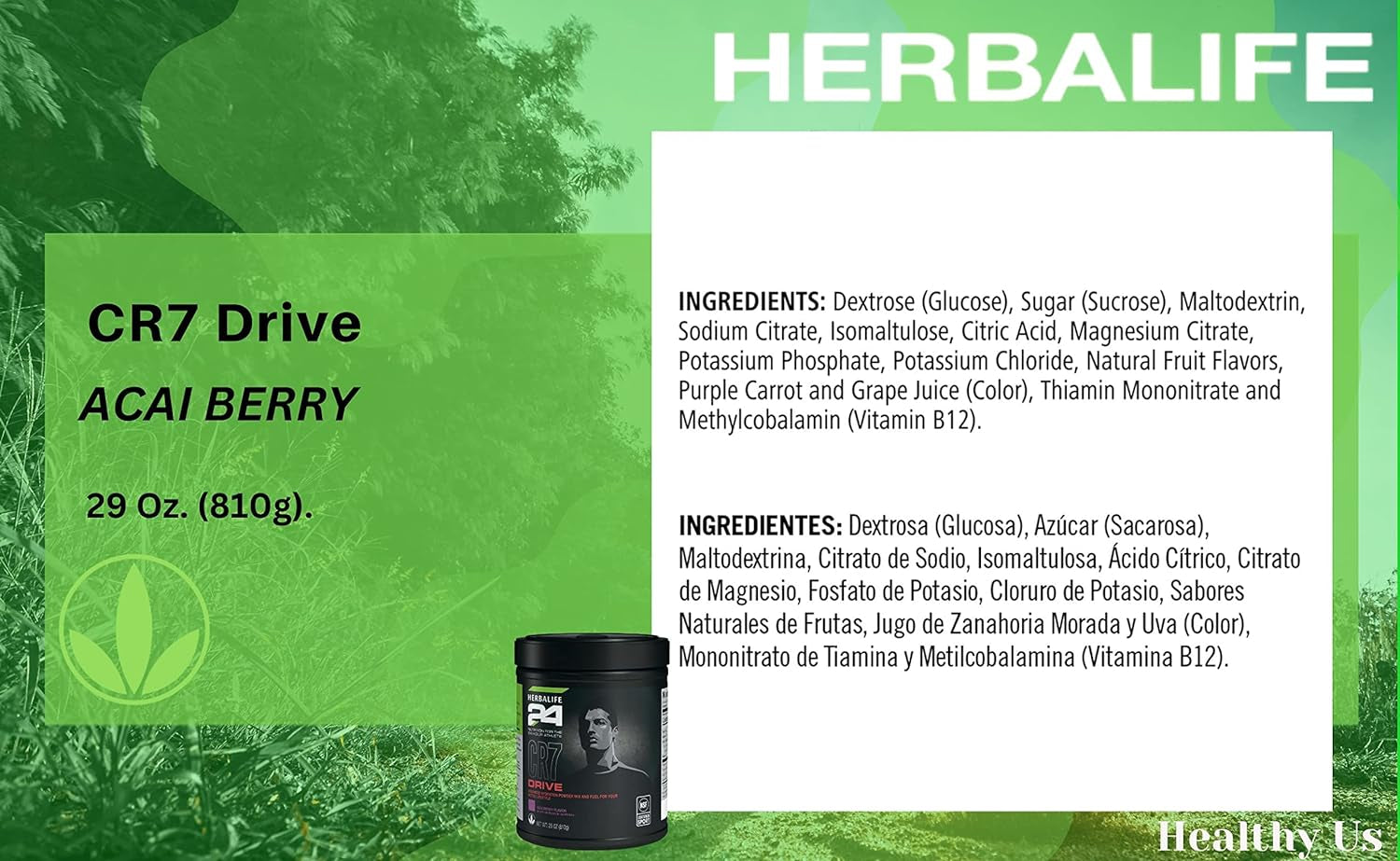 Edrive Powder Herbalife24 CR7 Drive - Acai Berry Hydration Powder