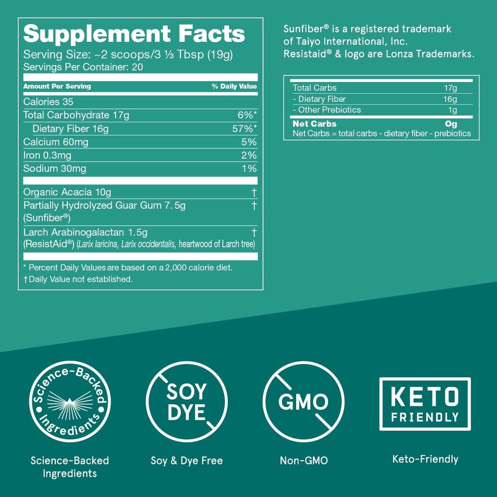 Bulletproof Innerfuel Prebiotic Fiber - 13.4oz