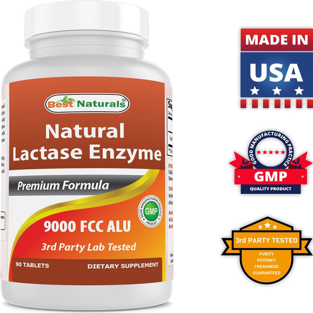 Lactase Enzyme 90 Tablets - Lactose Relief