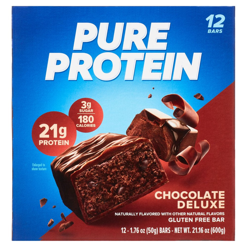Pure Protein Chocolate Deluxe Bars - 12 Ct