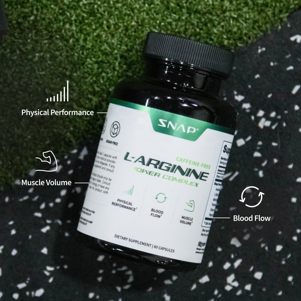 L-Arginine & L-Citrulline - 60 Capsules | Snap Supplements