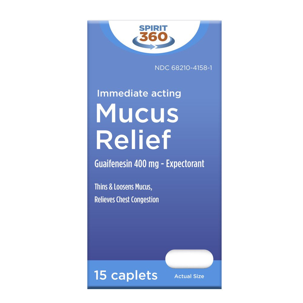 Spirit 360 Mucus Relief - Fast Acting Caplets