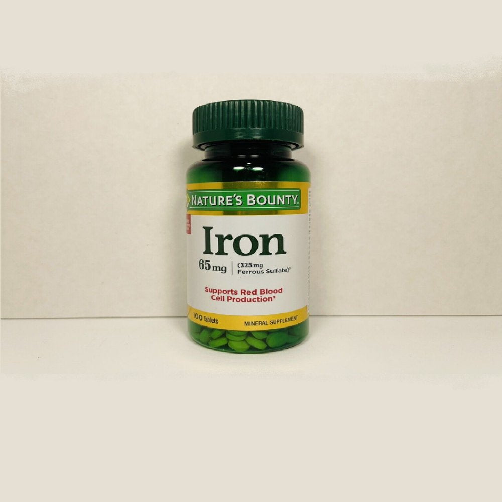 Iron Rbc Feedback Nature's Bounty Iron 65mg - 100 Tablets