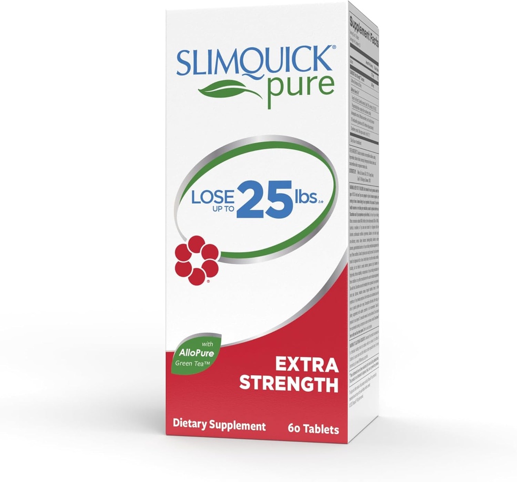Slimquick Pure Weight Loss Dietary Supplement Extra Strength Caplets - 60 CT