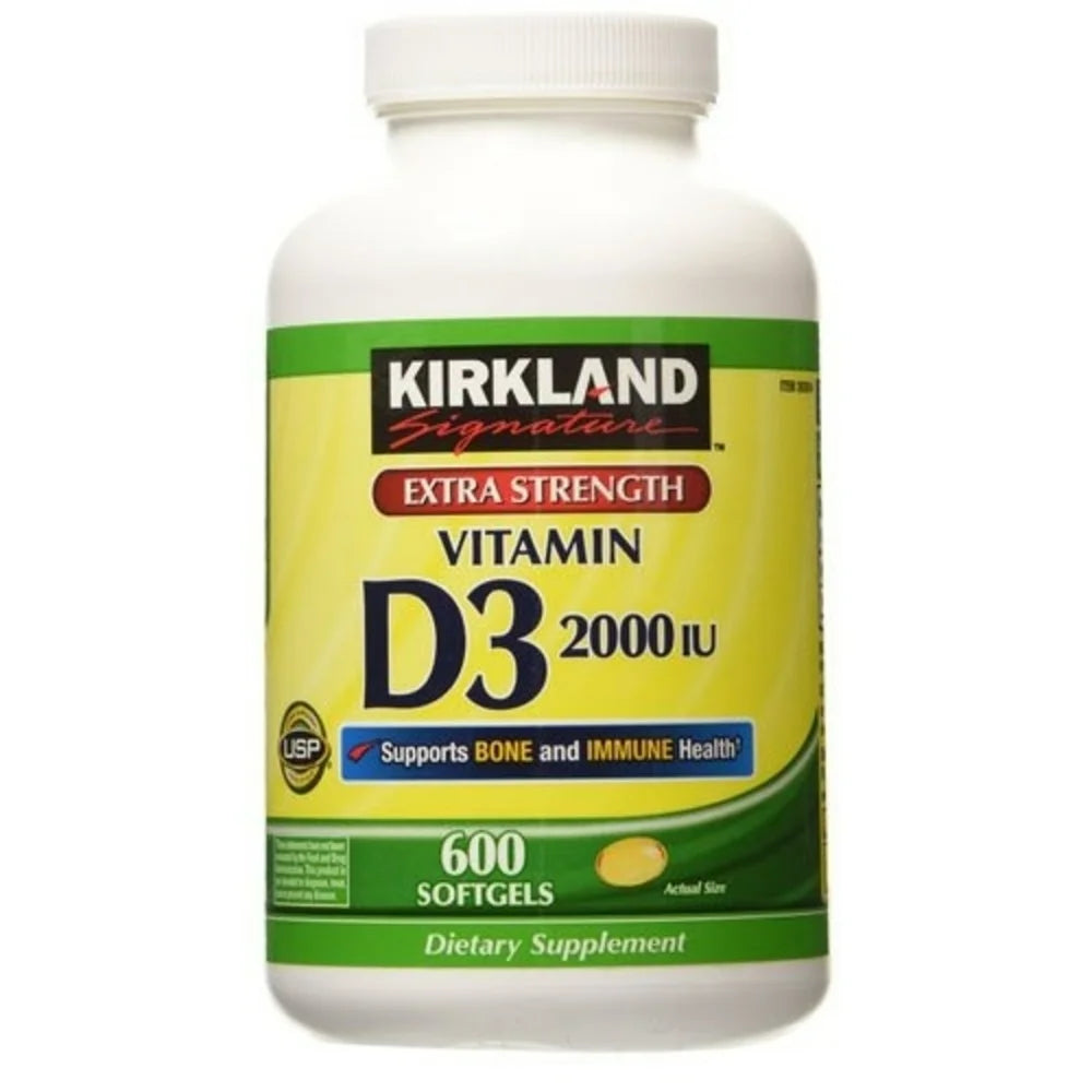 Kirkland Vitamin D3 2000 IU - 600 Softgels