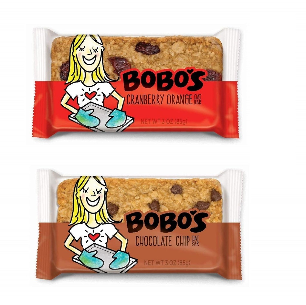 Bobo'S Oat Bars, Chocolate Chip and Cranberry Orange Variety Pack