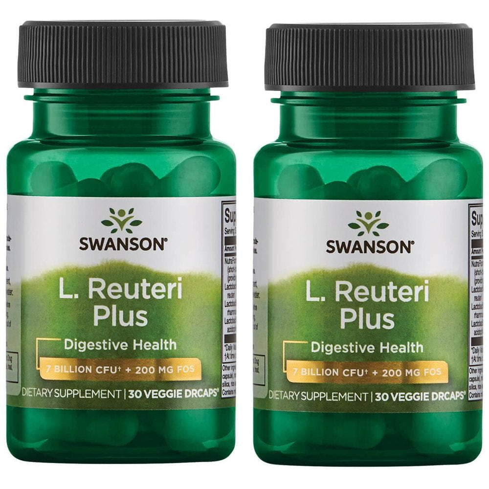 Swanson L. Reuteri plus 7 Billion Cfu 30 Veg Caps 2 Pack