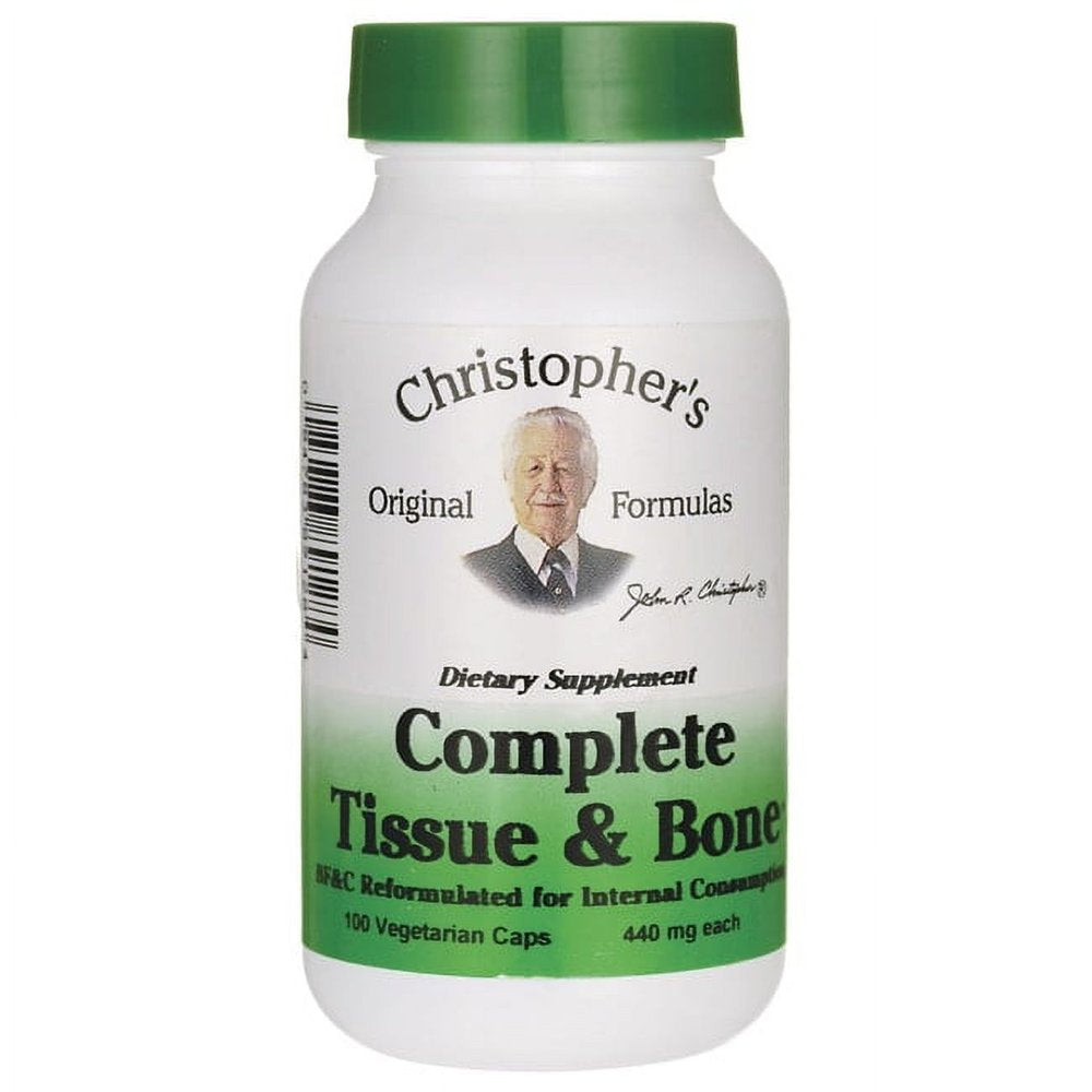 Christopher'S Original Formulas Complete Tissue & Bone, 440 Mg, 100 Vegetarian Caps