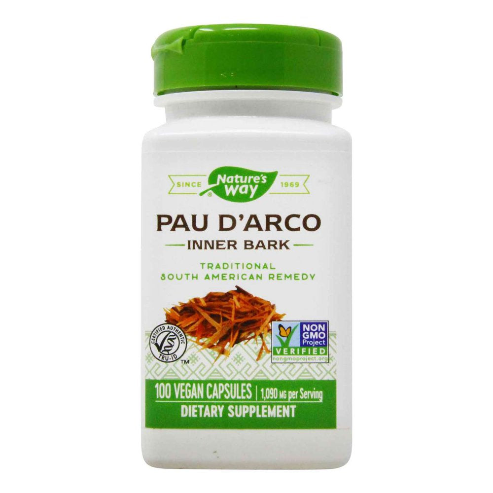 Natures Way Pau Darco Inner Bark - 545 Mg - 100 Vegan Capsules