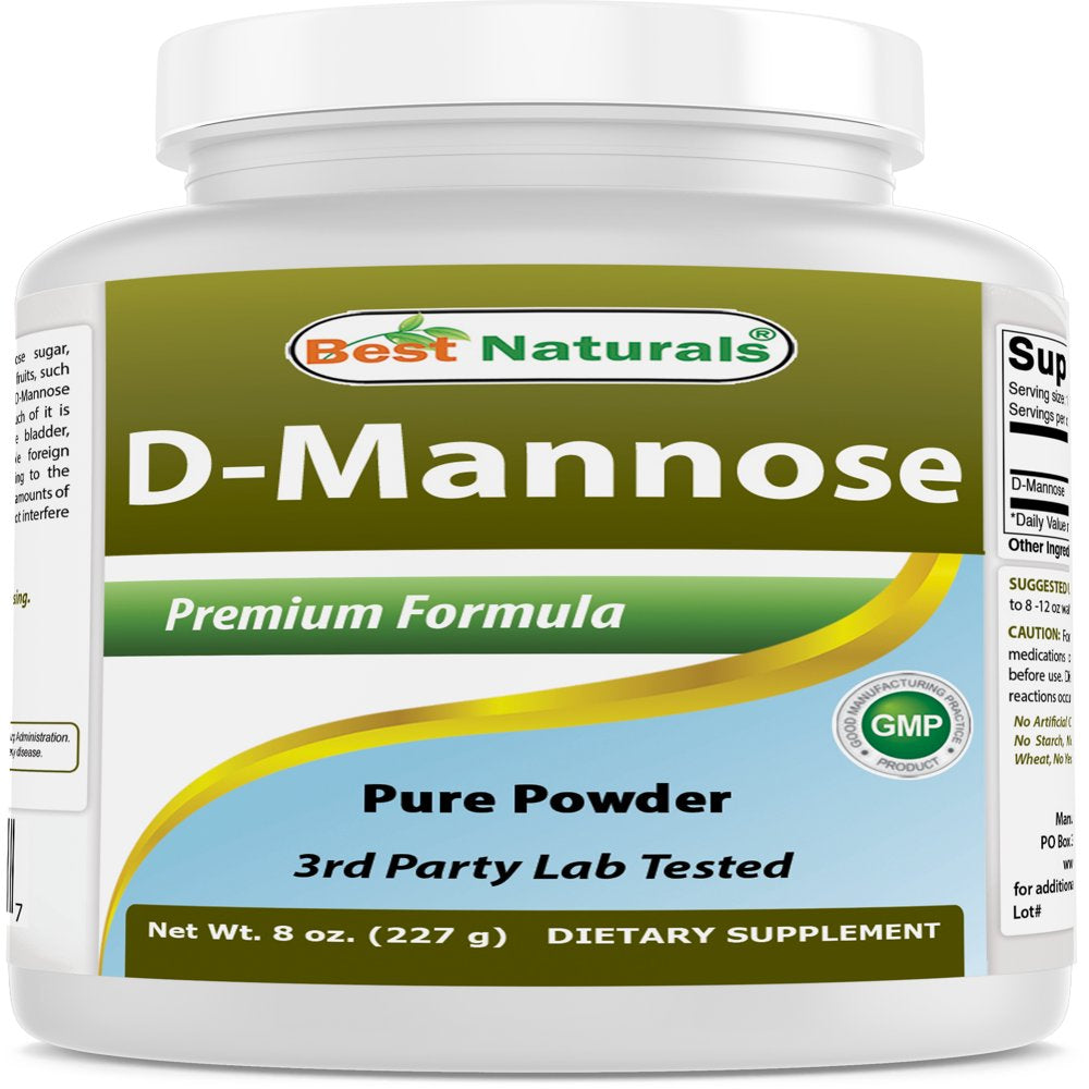 Best Naturals D-Mannose Pure 8 Oz Powder | Urinary Tract Cleanse Supplement