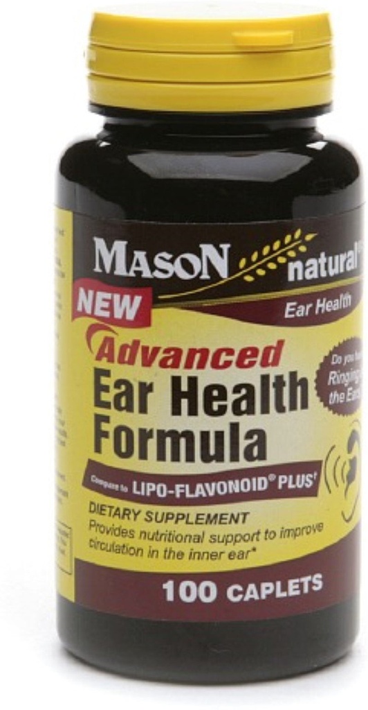 Mason Natural Advanced Ear Health Formula Caplets 100 Ea