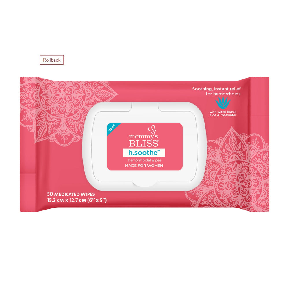 Mommy'S Bliss Soothing Hemorrhoidal Wipes, over the Counter, Instant Relief, 50 Count