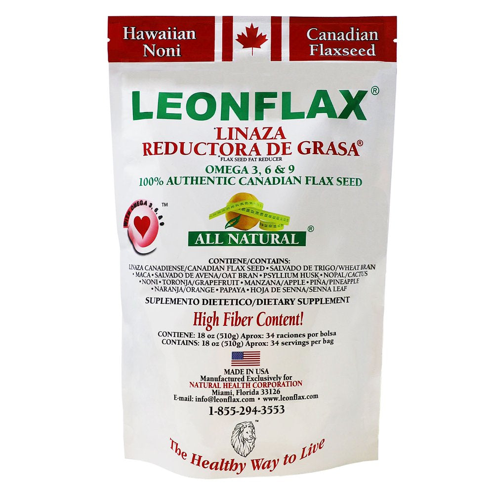 Leonflax Canadian Flax Seed Dietary Supplement, 18 Oz Bag