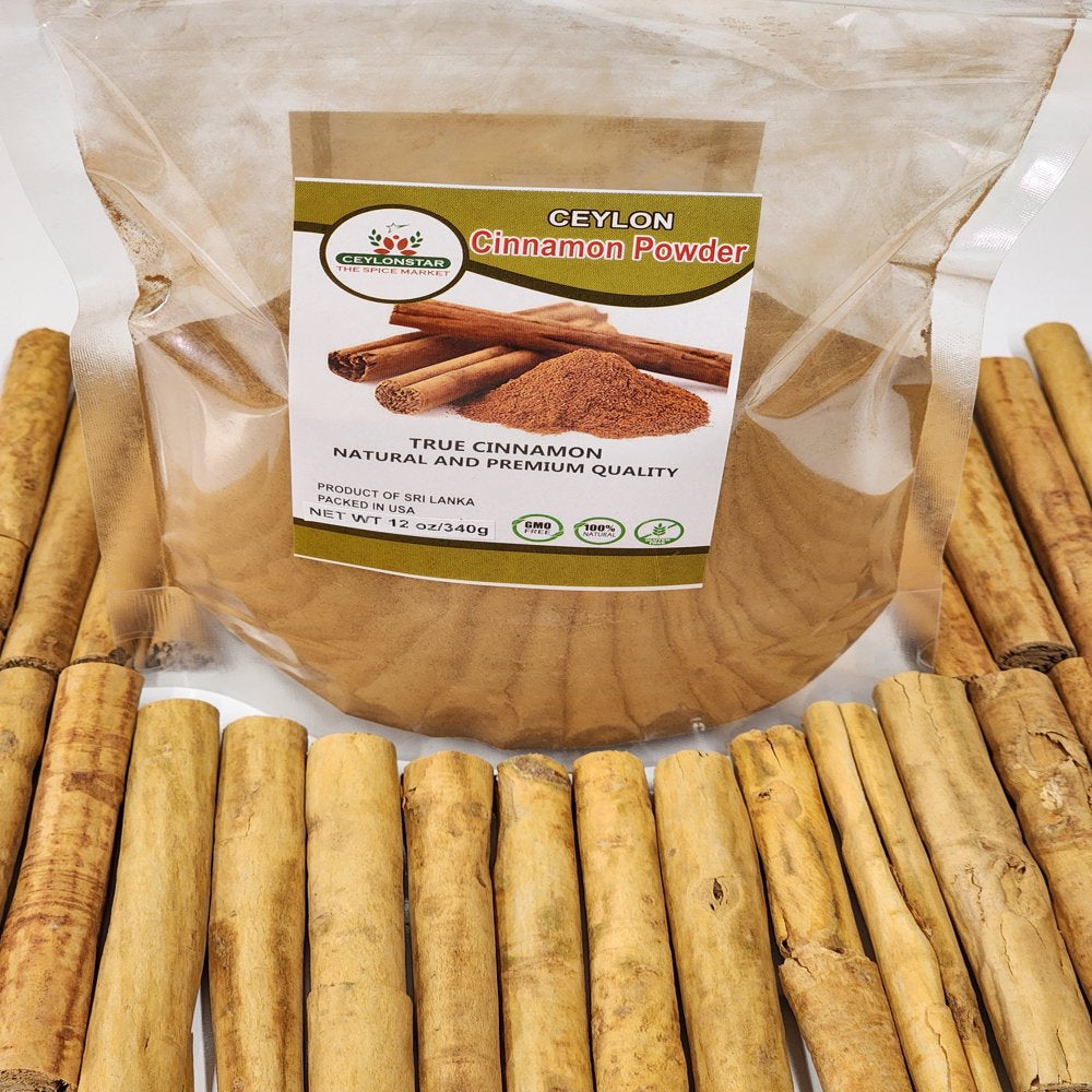 Ceylon Cinnamon Powder 12 Oz /340 G Product of Sri Lanka.