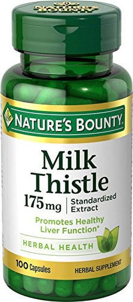 Nature'S Bounty Milk Thistle 175 Mg - 100 Capsules, Pack of 5