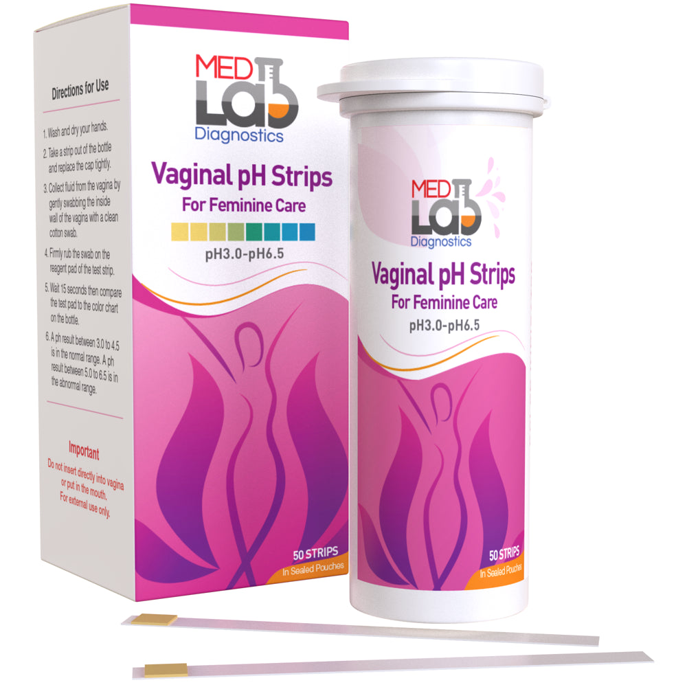 Feminine Vaginal Ph Test Strips for Women(50 Cnt). Bacterial Vaginosis(Bv) and Yeast Infection Test Strips