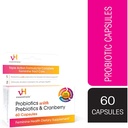 Vh Essentials Probiotics with Prebiotics and Cranberry Feminine Health Supplement - 60 Capsules