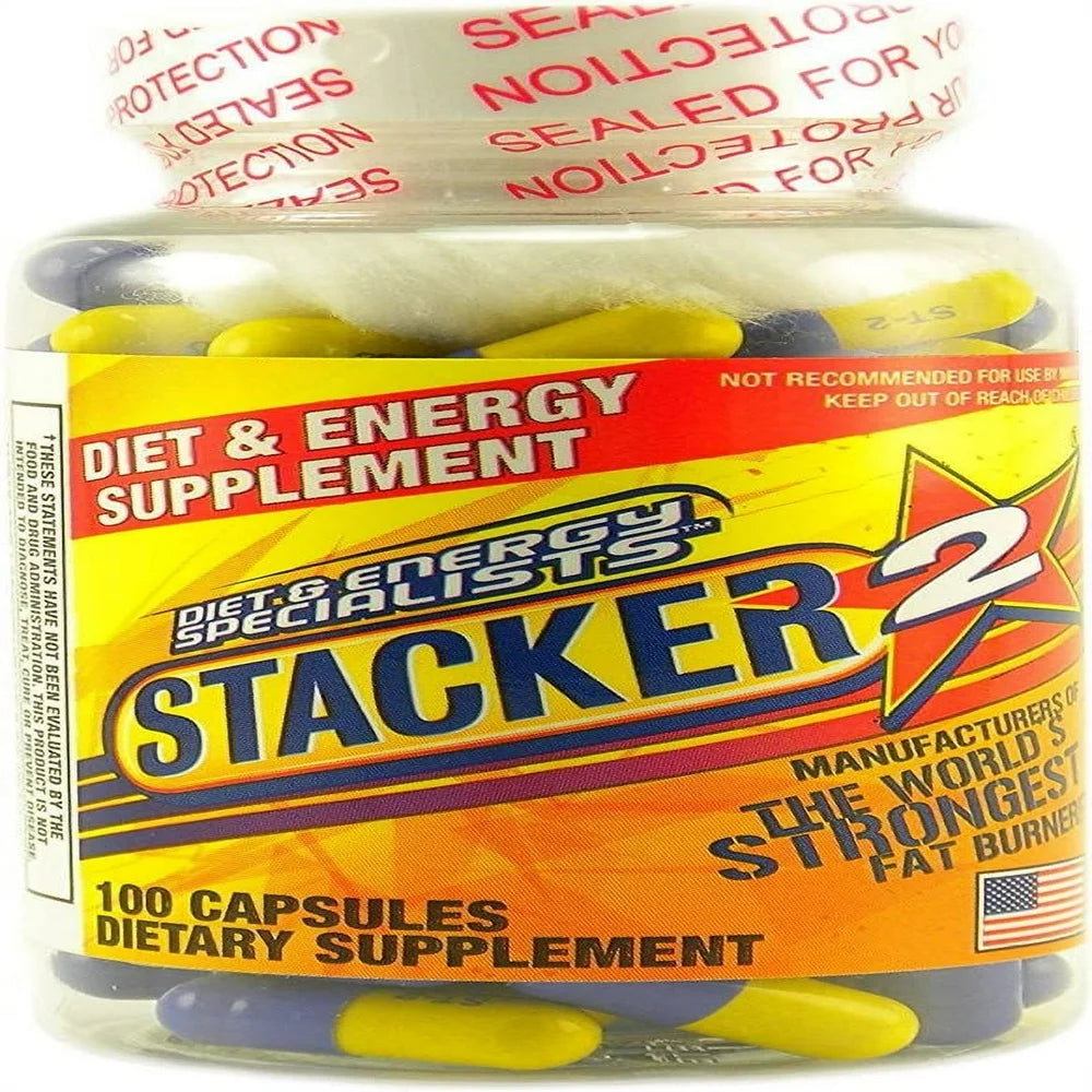 Stacker 2 Energy Pills 100 CT Bottle (Pack of 5)