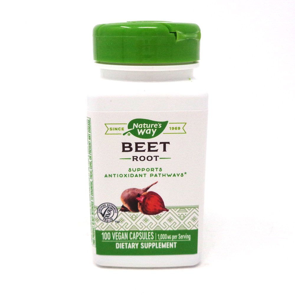 Nature'S Way Beet Root Capsules, 500 Mg, 100 Ct