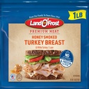 Land O' Frost Premium Honey Smoked Turkey Breast, Deli Sliced, 1 Lb, 4 Slice Serving, 8G Protein, Resealable Plastic Pouch