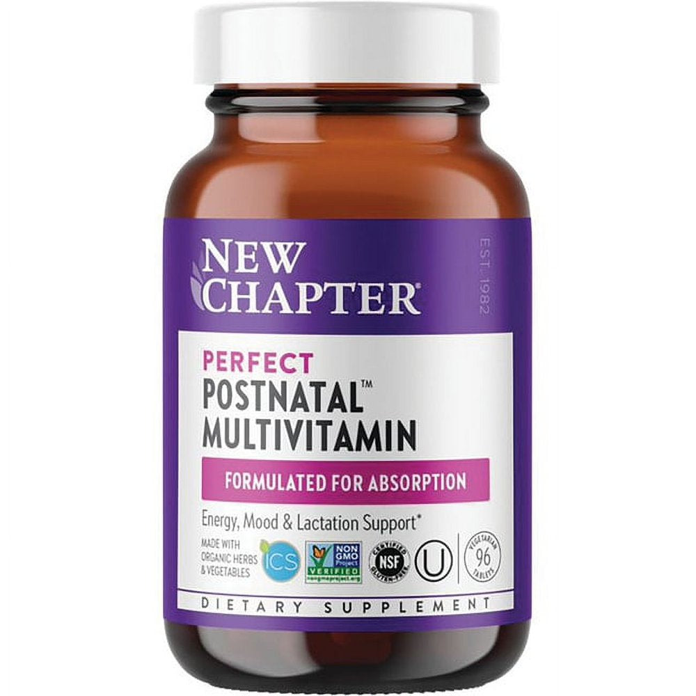 Perfect Postnatal Multivitamin by New Chapter - 96 Tablets