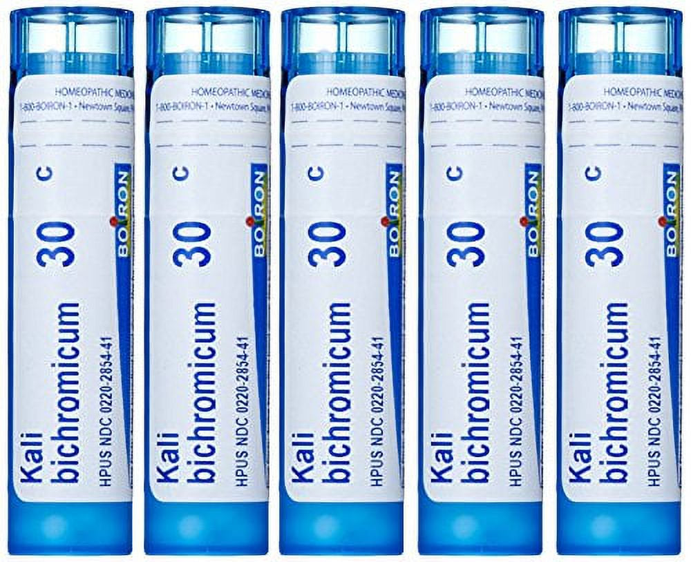 Boiron Kali Bichromicum 30C (Pack of 5), Homeopathic Medicine for Colds
