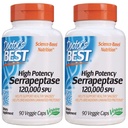 Doctor'S Best - Best High Potency Serrapeptase, 90 Veggie Caps - 2 Packs