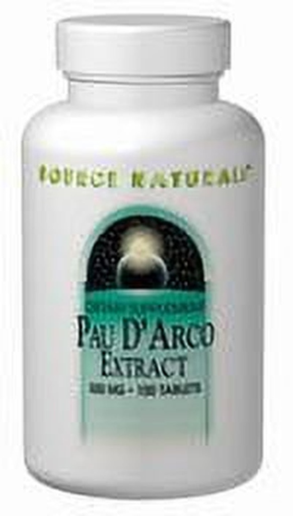 SOURCE NATURALS, Pau D'Arco Extract 500 Mg - 50 Tabs