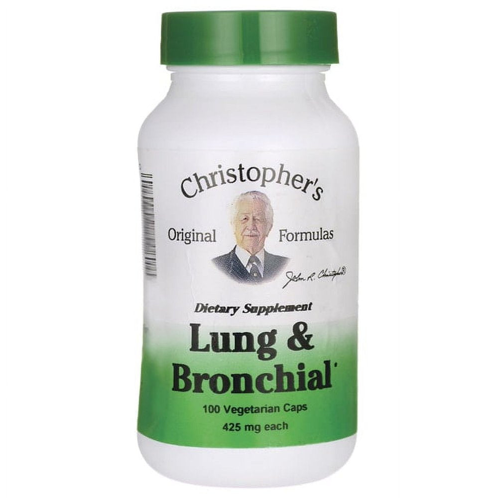 Christopher'S Original Formulas Lung and Bronchial, 425 Mg, 100 Vegetarian Caps