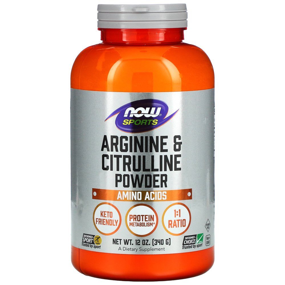 Now Foods, Arginine & Citrulline Powder, 12 Oz