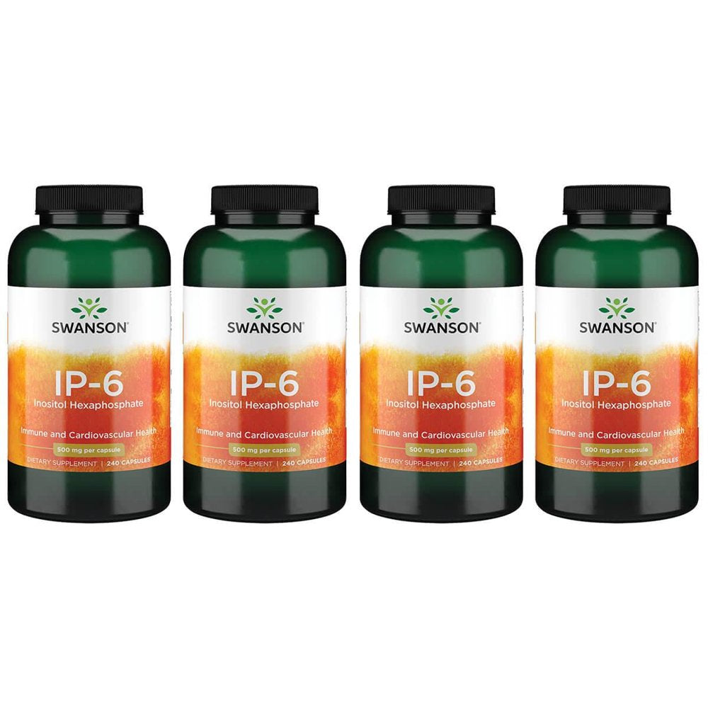 Swanson Ip-6 Inositol Hexaphosphate 240 Caps 4 Pack