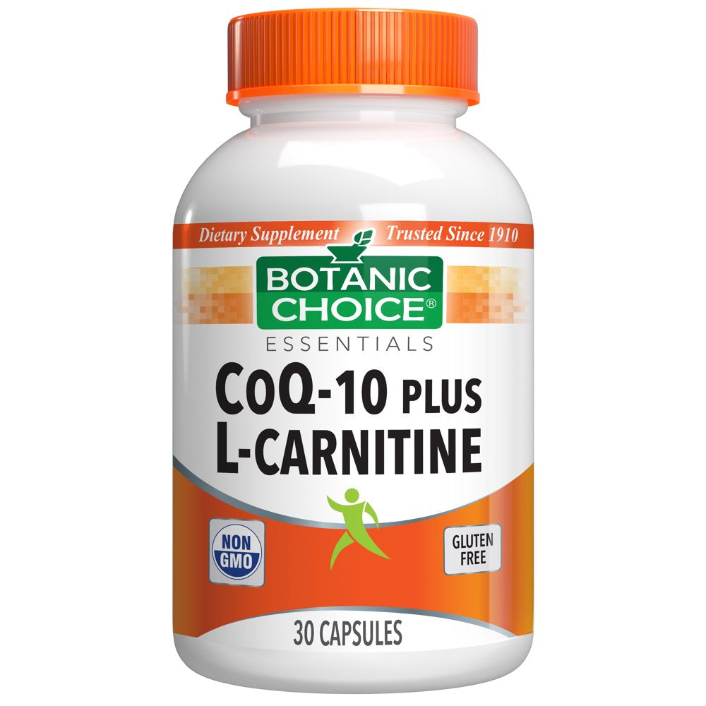 Botanic Choice Coq-10 plus Acetyl-L-Carnitine Dietary Supplement, 30 Capsules