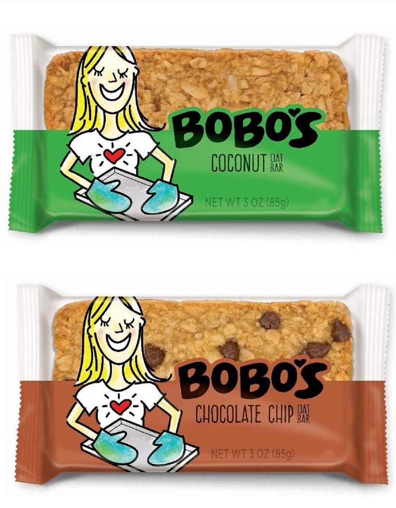 Bobo'S Oat Bars, Chocolate Chip and Coconut Variety Pack