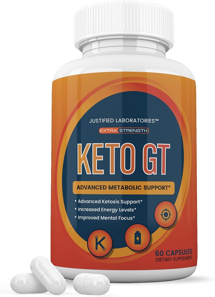 Keto GT Advanced Includes Apple Cider Vinegar Gobhb Exogenous Ketones Keto Pills Supplement Premium Ketosis Support for Men Women 60 Capsules