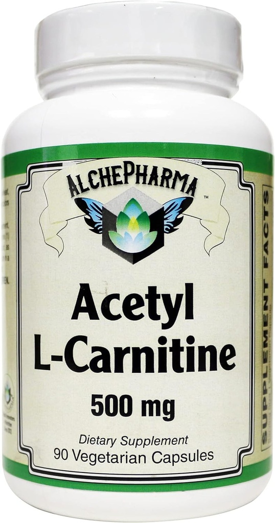 Acetyl L-Carnitine- 500 Mg Vegetarian Capsules ( Sourced from Sigma-Tau Health Sciences ) (90 Veg Caps)