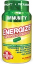 Energize Immunity Caffeine Pills, Energy & Immune Support, Fast Acting, Long-Lasting with Time Release Caffeine, Nootropics, Vitamins, Super Greens & Bcaas, No Jitters, No Crash (90 Tablets)