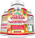 Apple Cider Vinegar Capsules Max 1740Mg with Mother - 100% Natural & Raw with Cinnamon, Ginger & Cayenne Pepper - Ideal for Healthy Living, Detox & Digestion -120 Vegan Pills